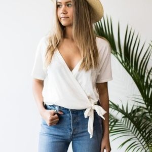 Billabong White Wrap Tee-Shirt